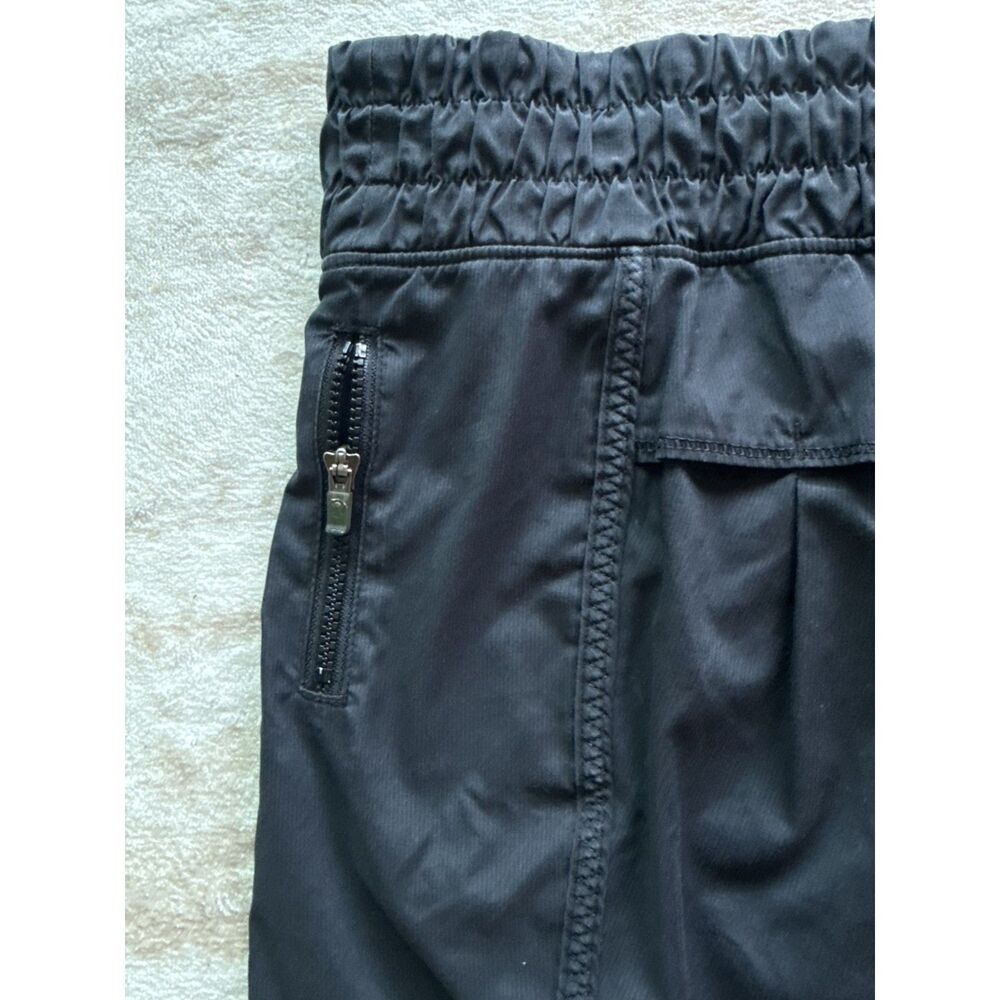 Lululemon Black Running Skort Pleated Skirt Built In Shorts Zip Pocket